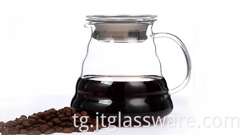 Glass heat cold resistant best quality coffee milk tea carafe pot pitcher